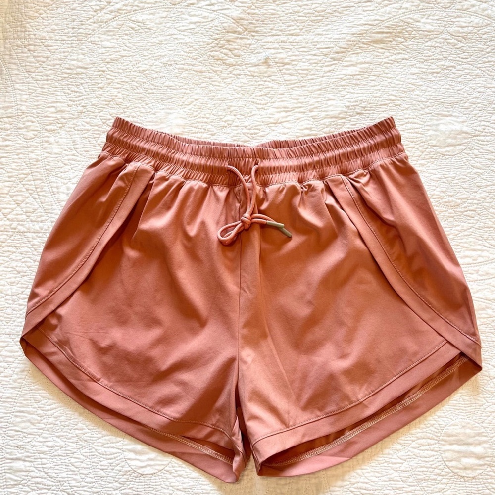 Pink Athletic Shorts with Liner